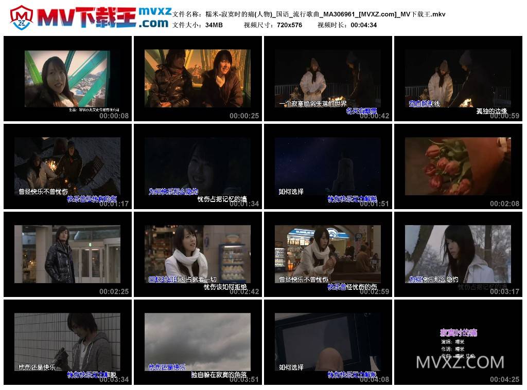 糯米-寂寞时的痛(人物)_国语_流行歌曲_MA306961